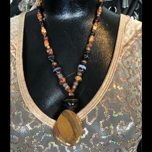 “WOOD” Pendant Necklace